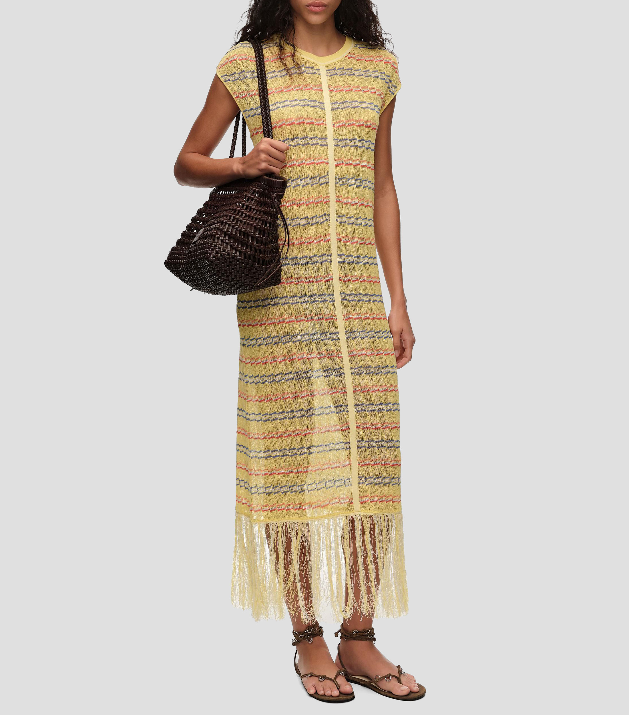 vestido midi fantasía Mujer